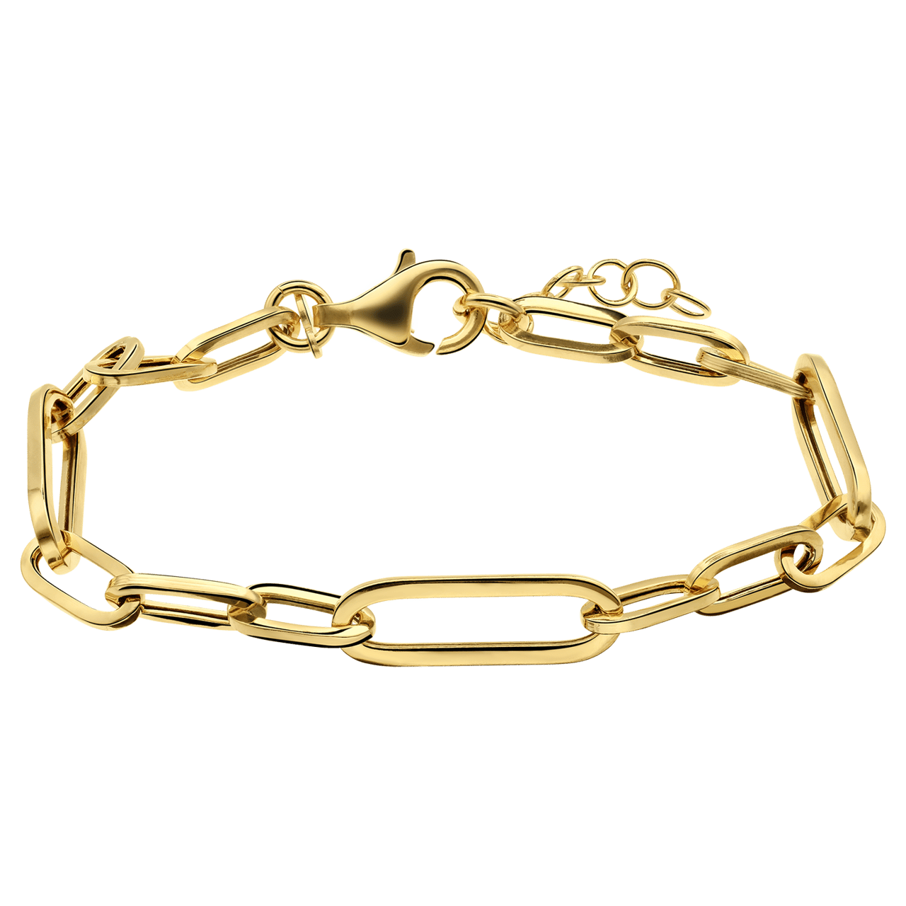Zilveren goldplated armband voor dames