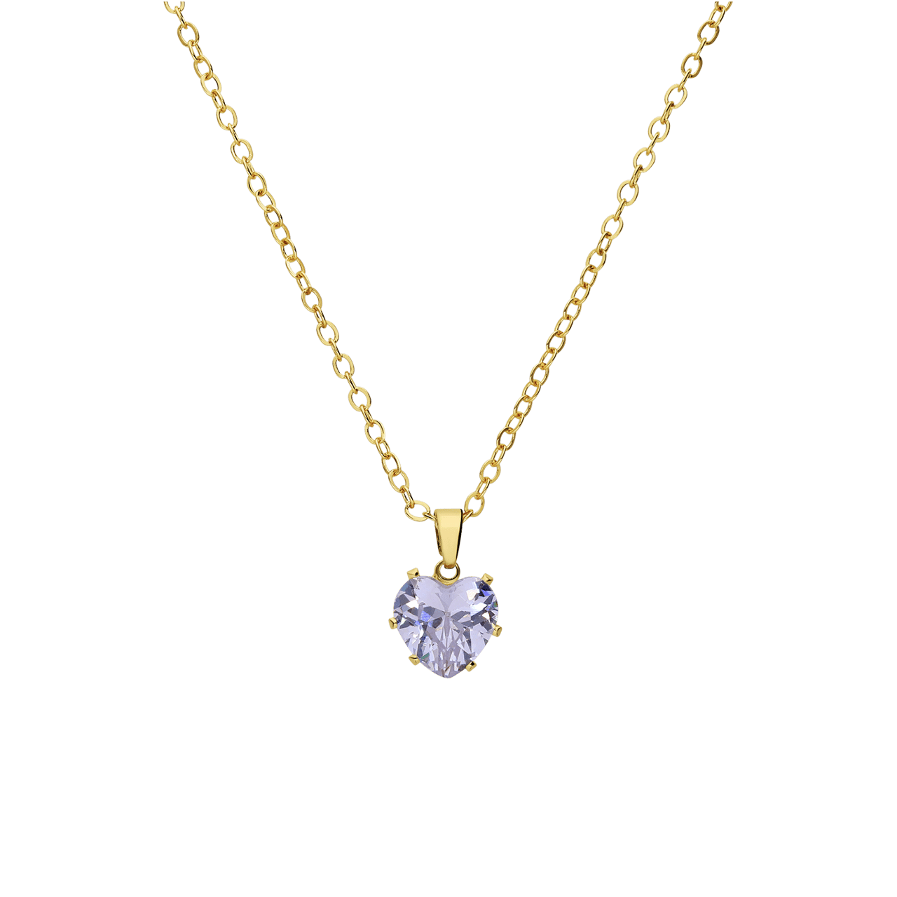 Goudkleurig bijoux set heart