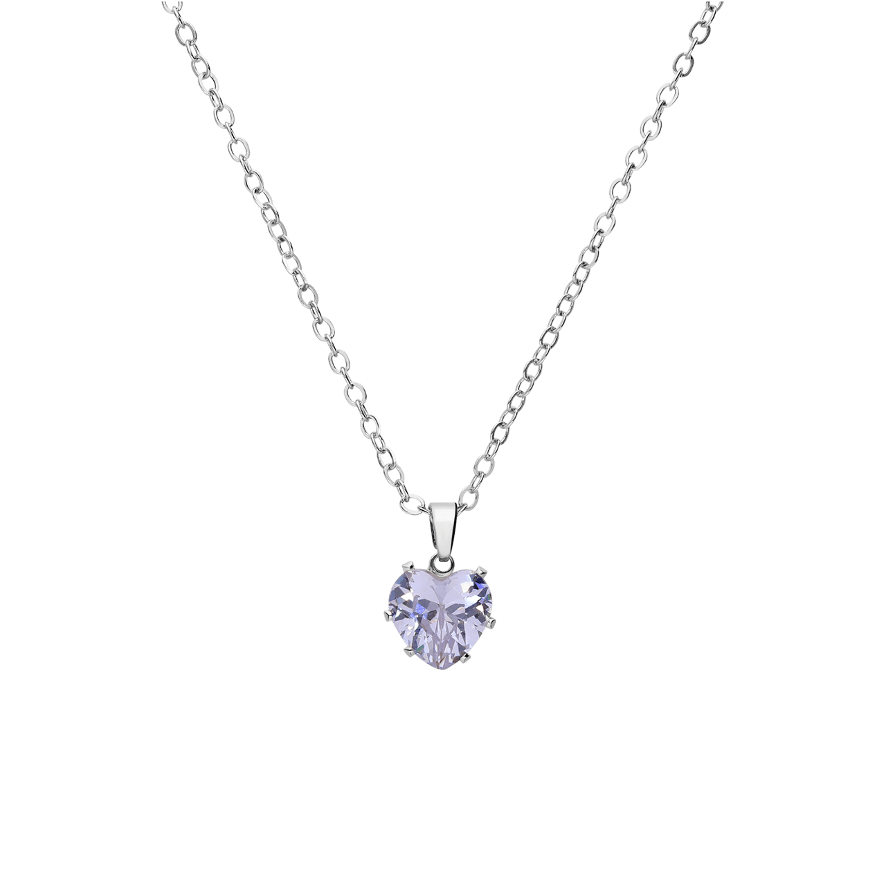 Bijoux zilverkleurige sieradenset hart voor dames