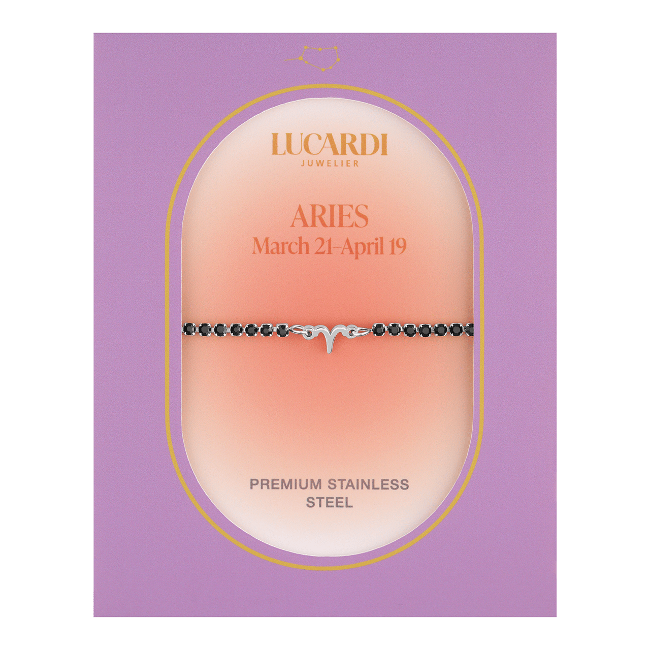 Stalen tennis armband Ram/Aries