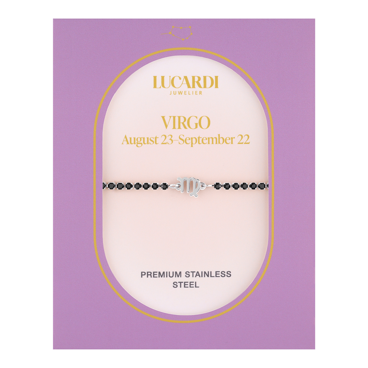 Stalen tennis armband Maagd/Virgio