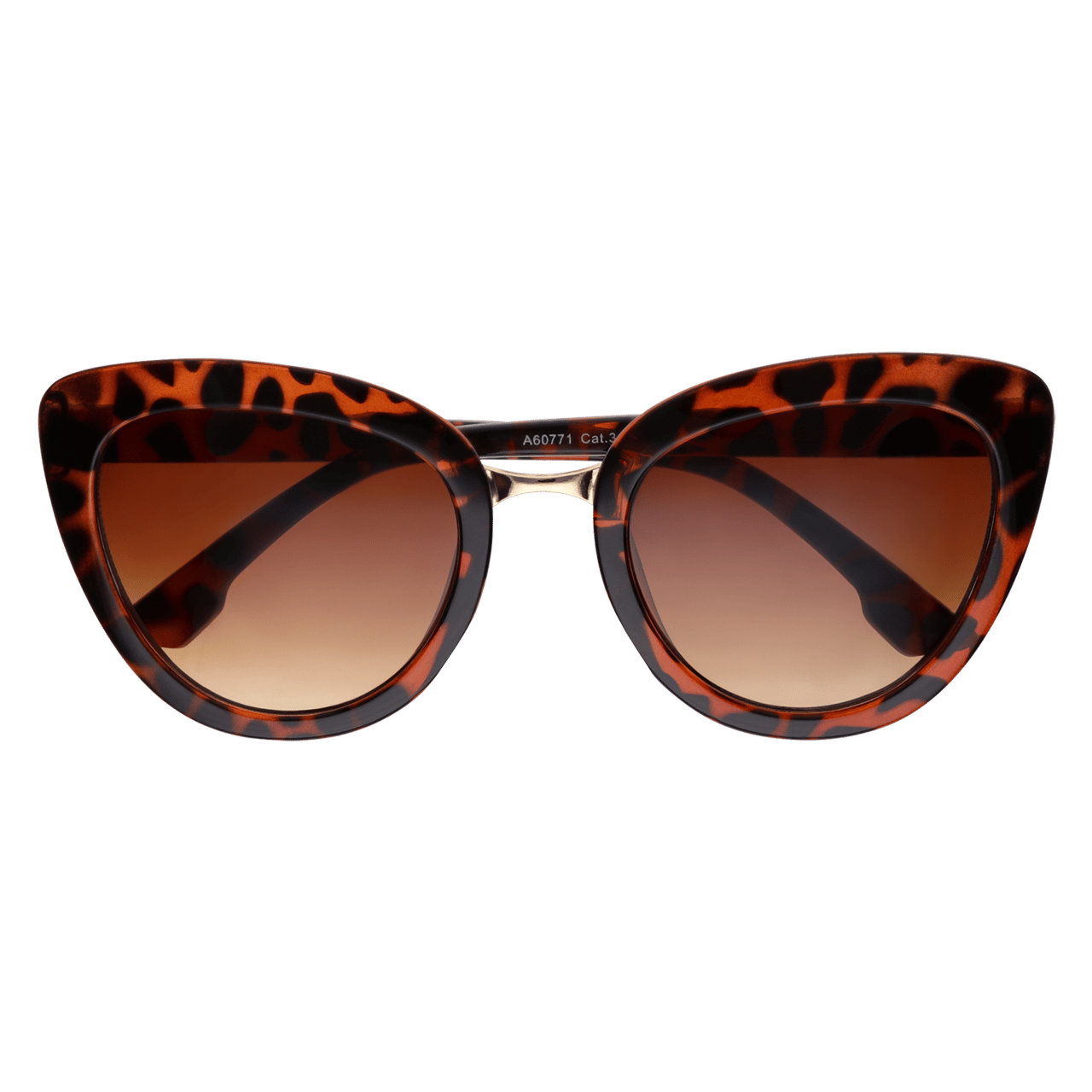 Sonnenbrille mit Rahmen mit Pantherprint, Cateye