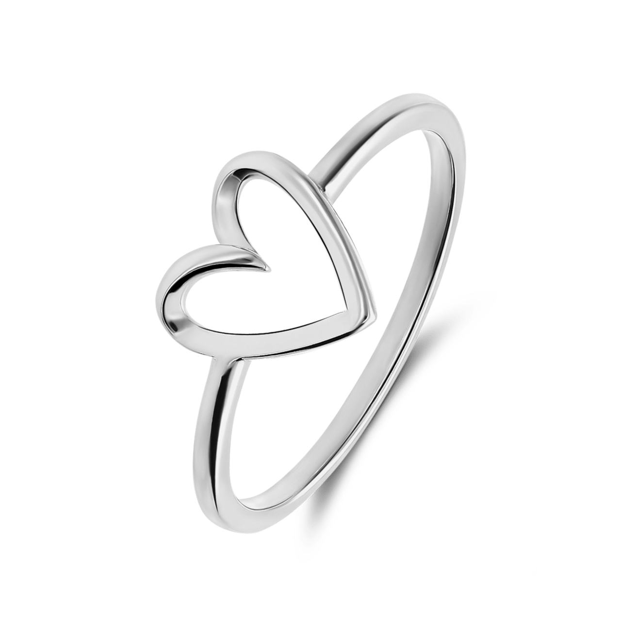 Ring aus 925er Silber, Herz