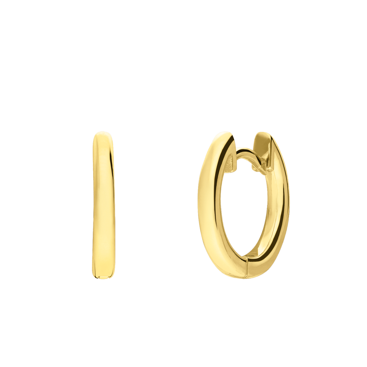 Zilveren goldplated oorringen voor dames