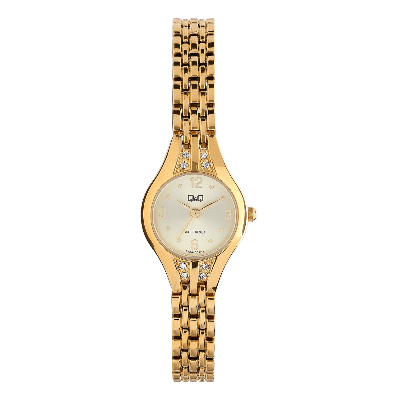 Q&Q goudkleurig stainless steel dameshorloge F12A-001PY