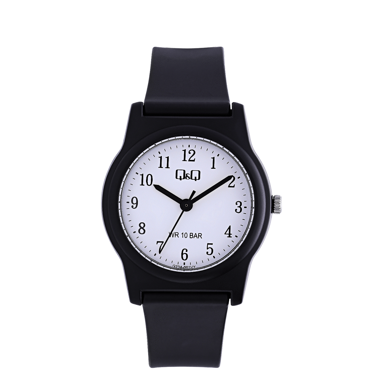Q&Q Herrenuhr mit Gummi-Armband G23A-001VY