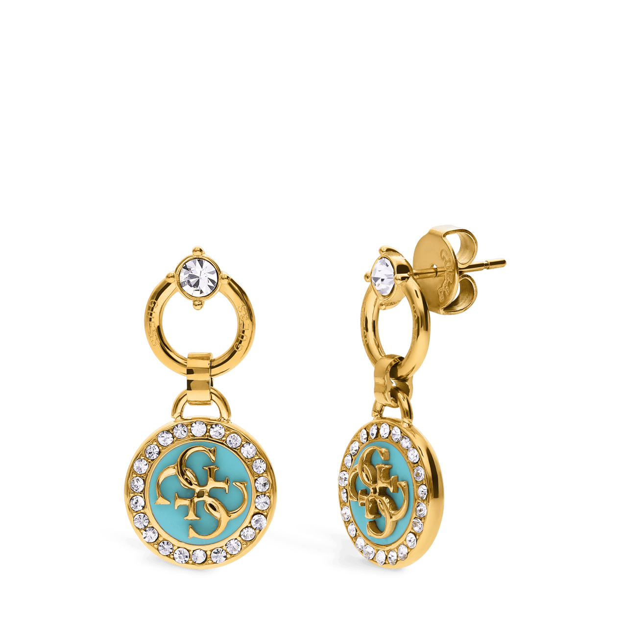 Guess stalen goldplated oorbellen DREAMING GUESS