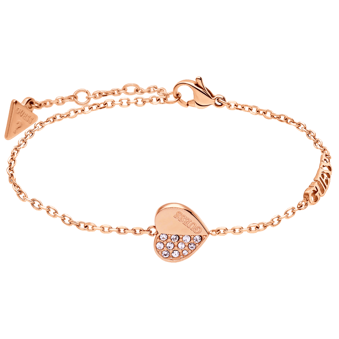 Guess stalen roseplated armband LOVELY GUESS