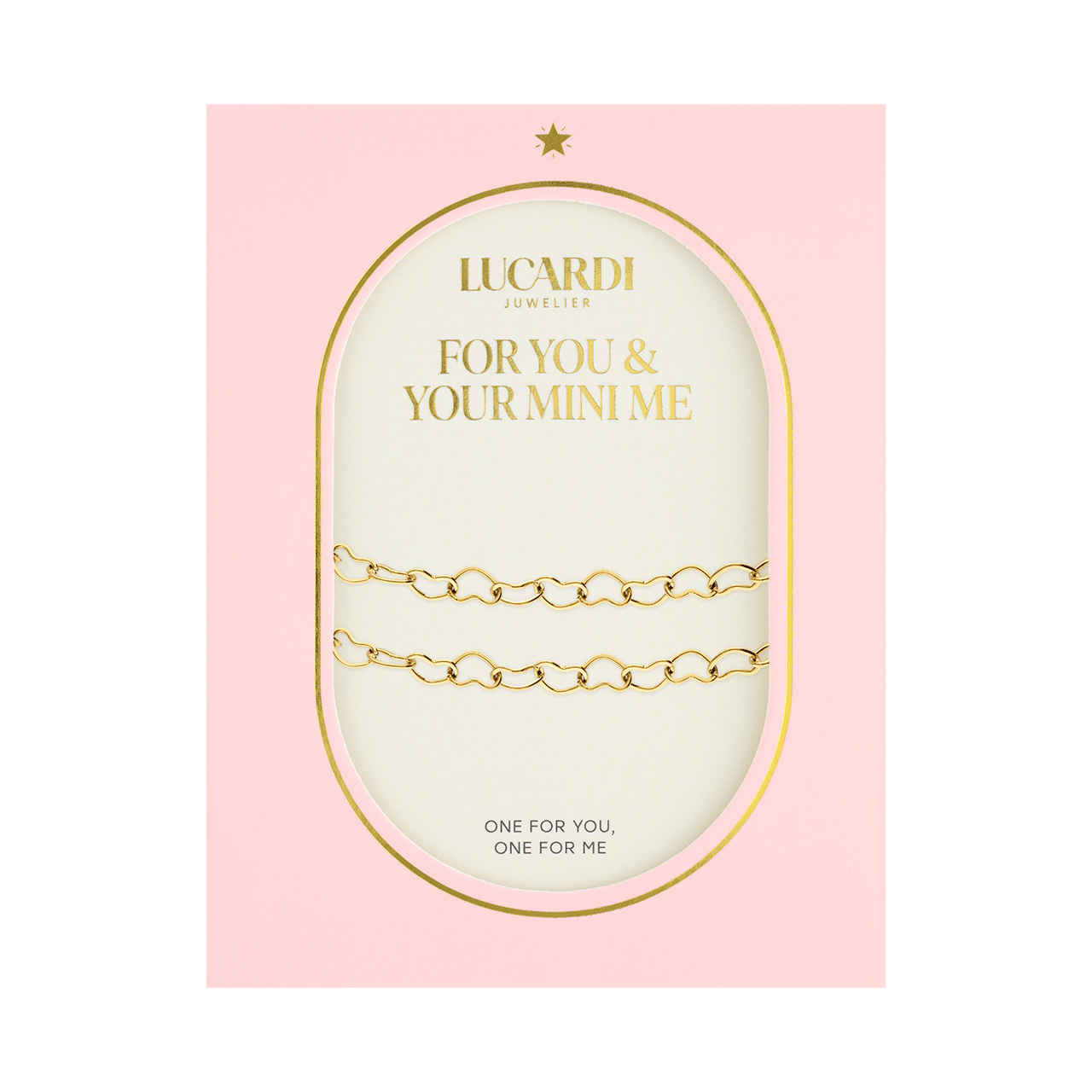 Stainless steel goldplated armbanden set hart voor dames