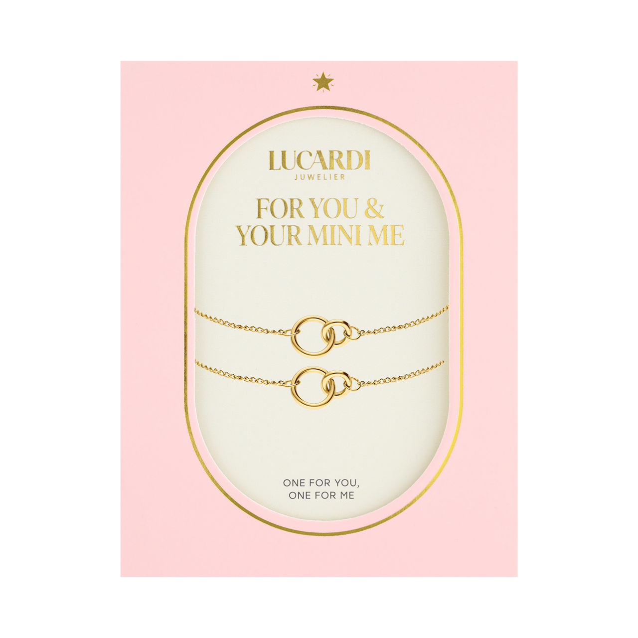 Stalen goldplated armbanden set voor dames