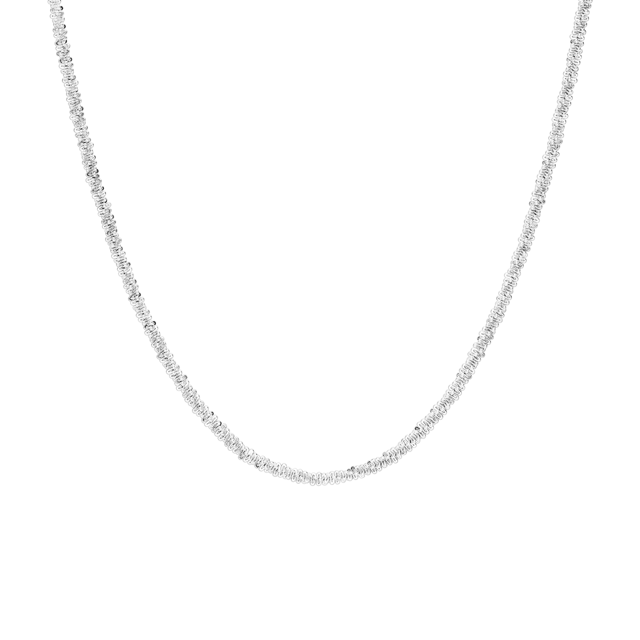 Halskette aus Edelstahl mit gedrehtem Glied