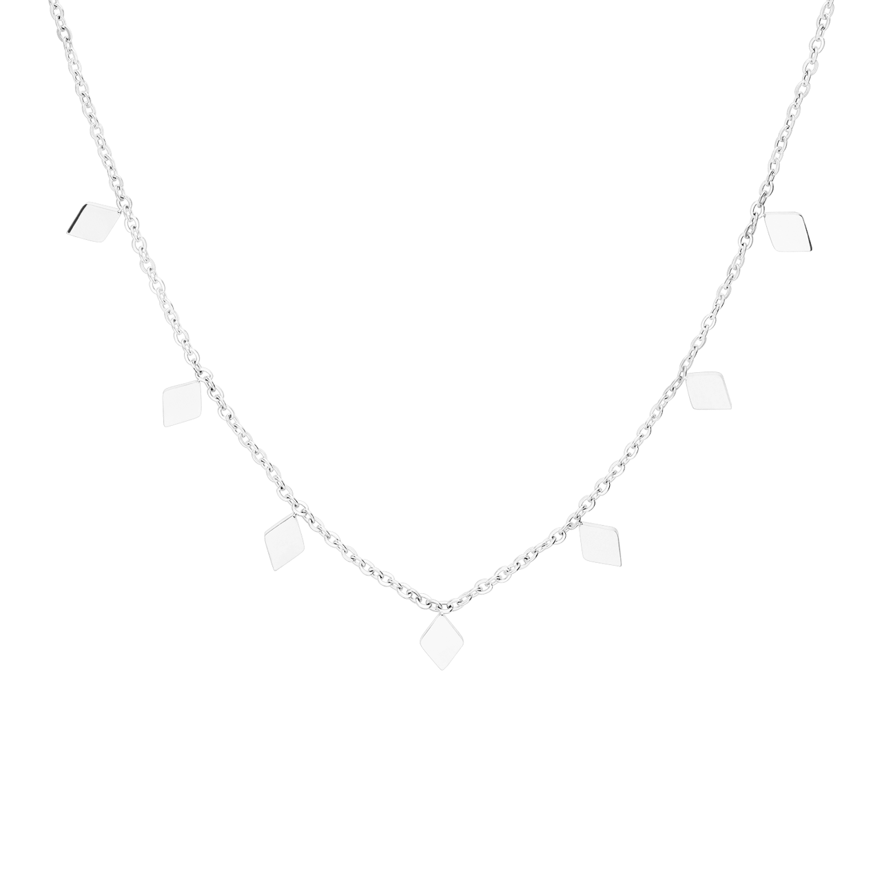 Myla stainless steel ketting met ruit voor dames