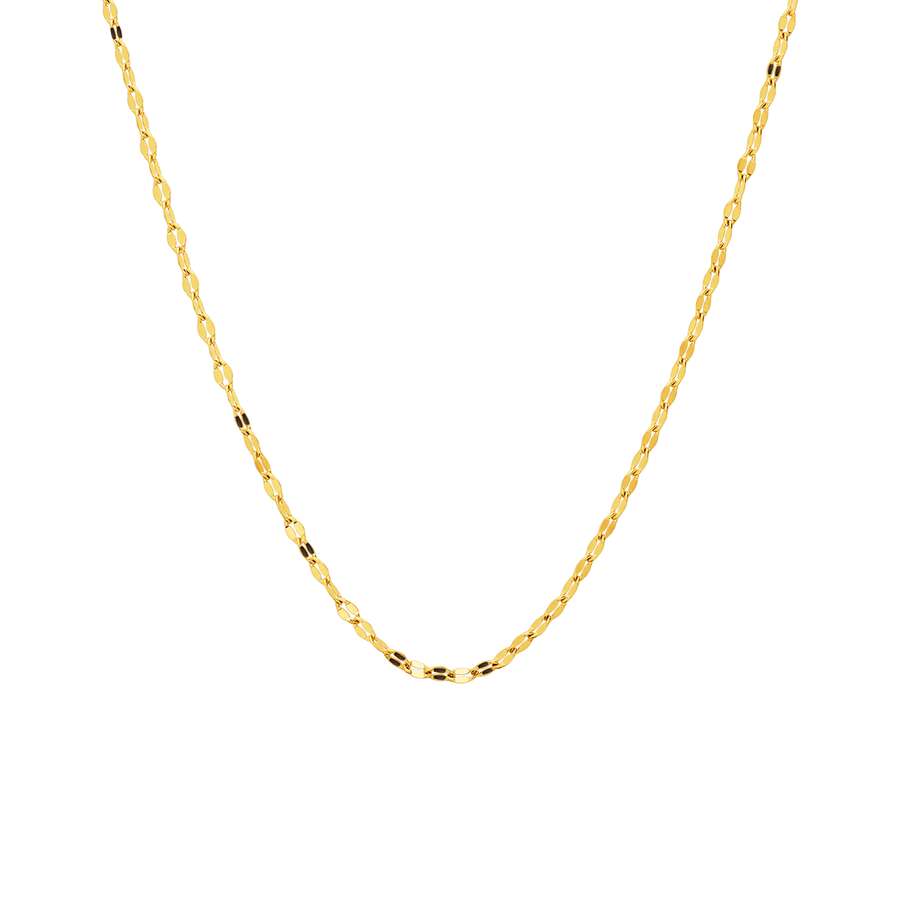 Stalen goldplated ketting voor dames
