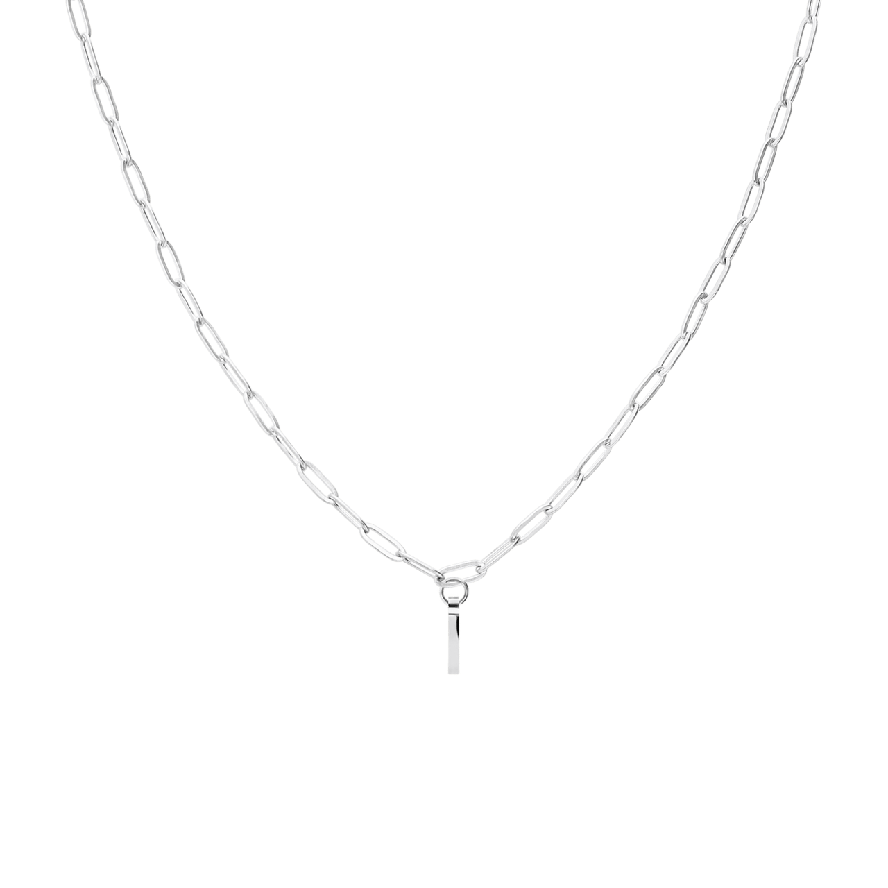 Stalen ketting closed forever met letter I