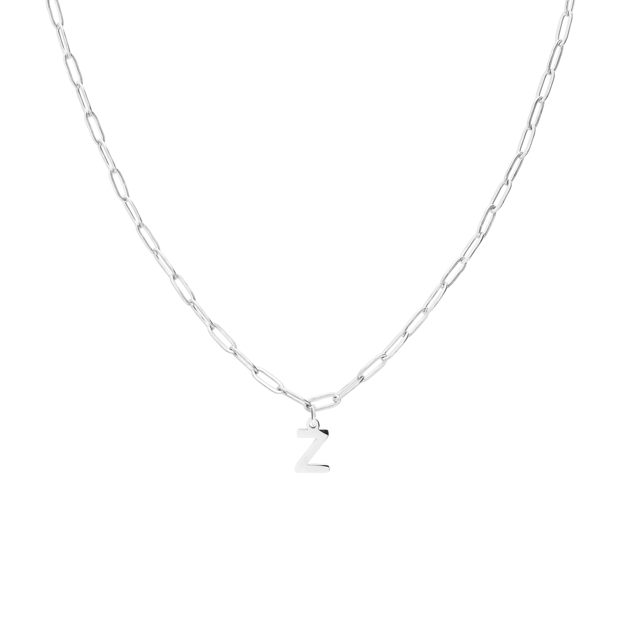 Stainless steel ketting closed forever met letter Z