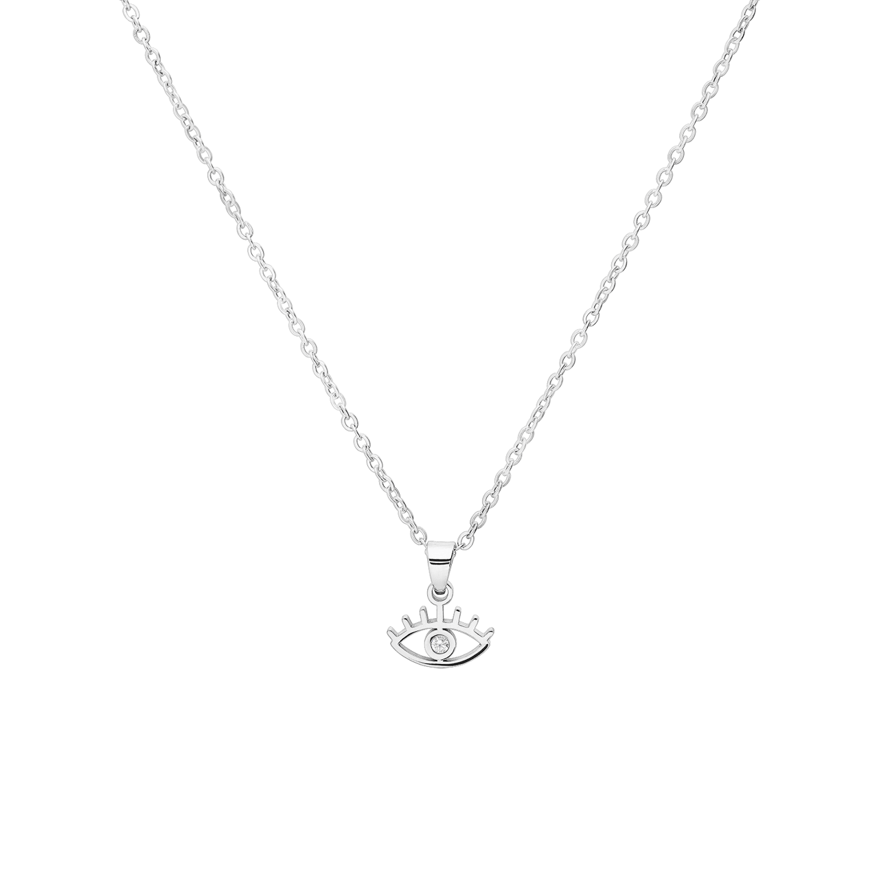Myla stainless steel ketting met oog voor dames