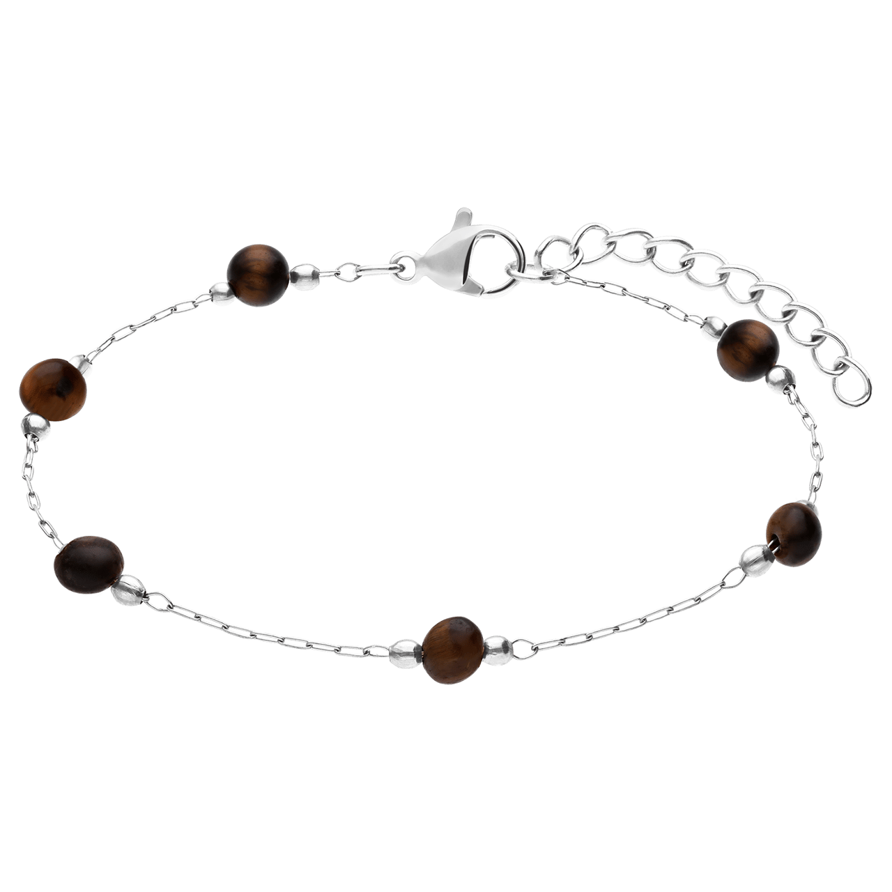 Armband aus Edelstahl mit Steinen, mehrfarbig