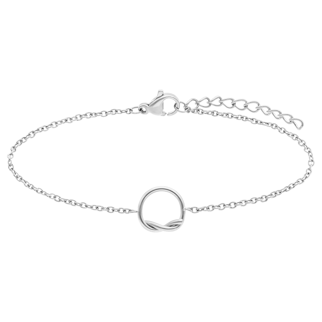 Stainless steel armband met cirkel