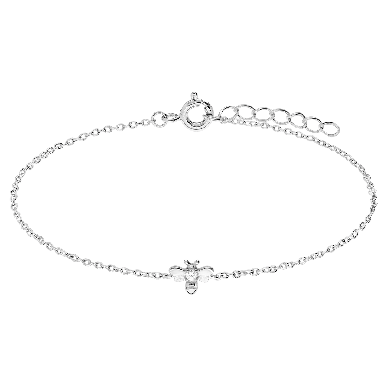 Zilveren armband bij zirkonia