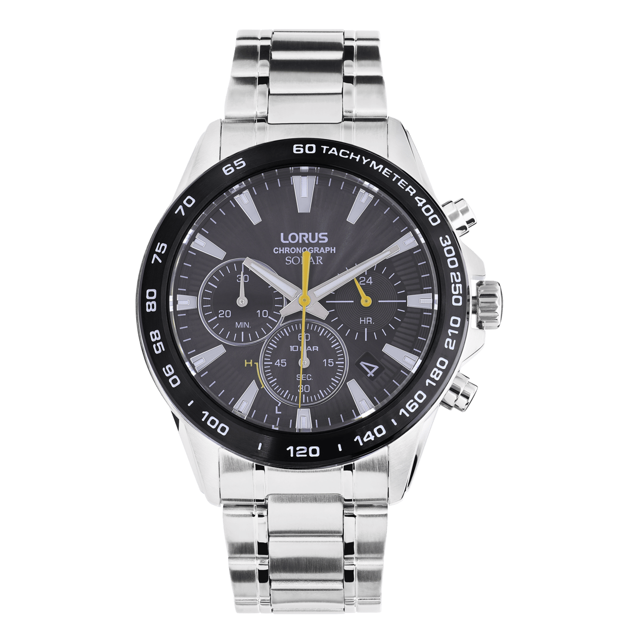 Lorus Solar-Herrenuhr mit Armband aus Edelstahl RZ507AX9