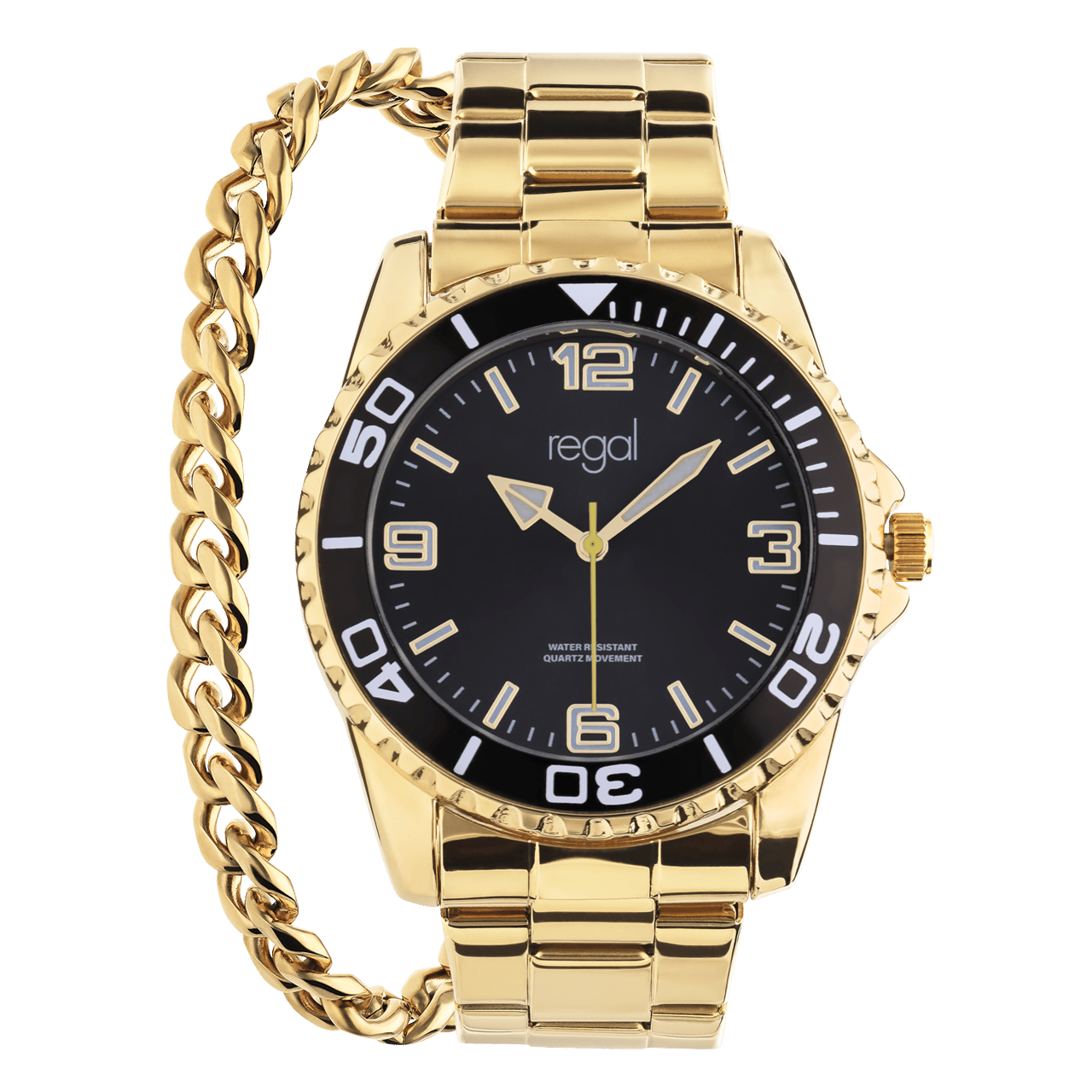 Regal cadeauset met gratis goudkleurige armband