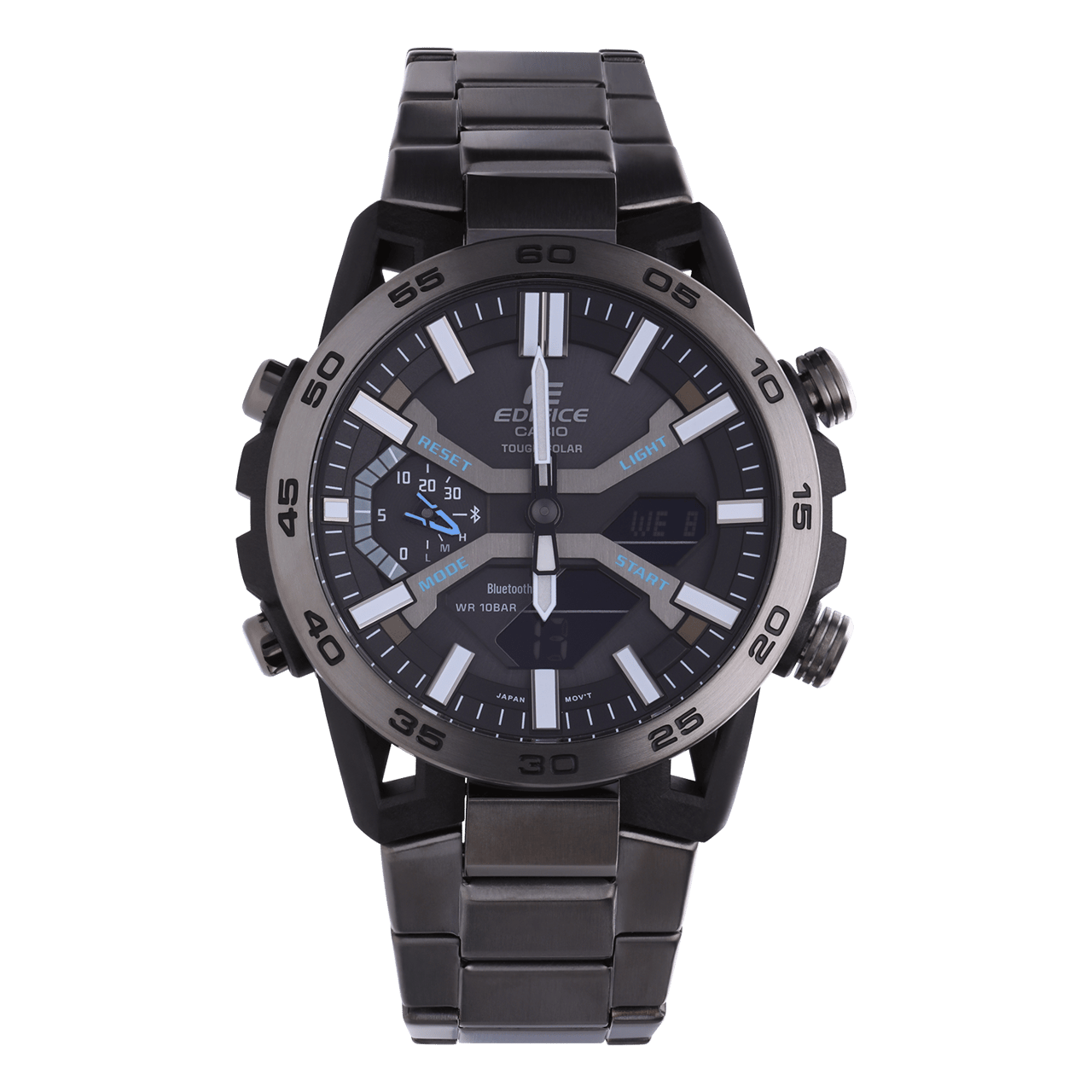 Edifice horloge stainless steel band gun ECB-2000DC-1AEF