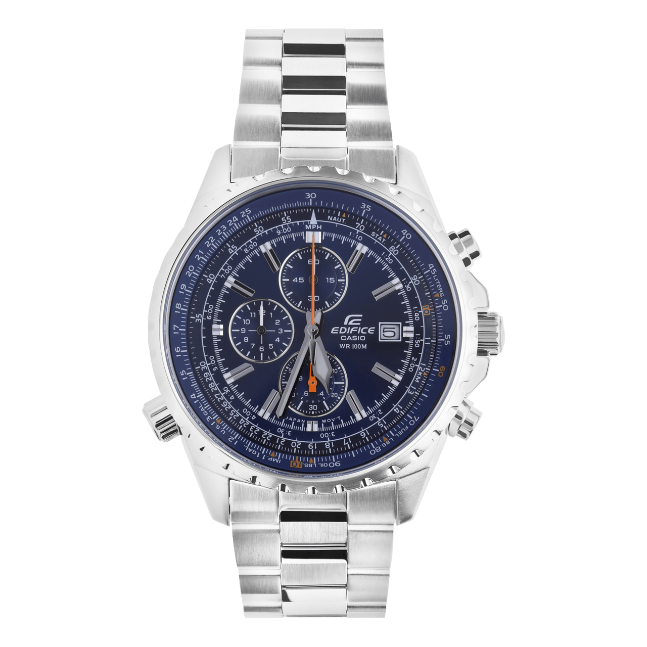 Edifice Uhr mit Armband aus Edelstahl EF-527D-2AVUEF