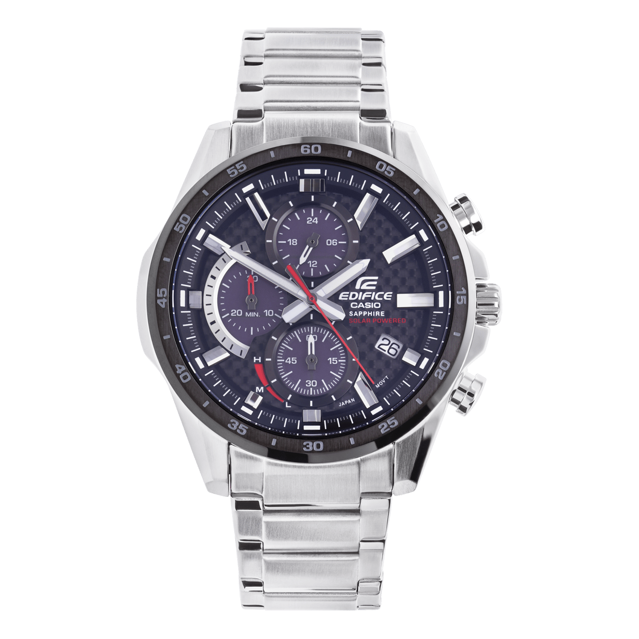 Edifice Uhr mit Armband aus Edelstahl, Solarfunktion, EFS-S540DB-1AUEF