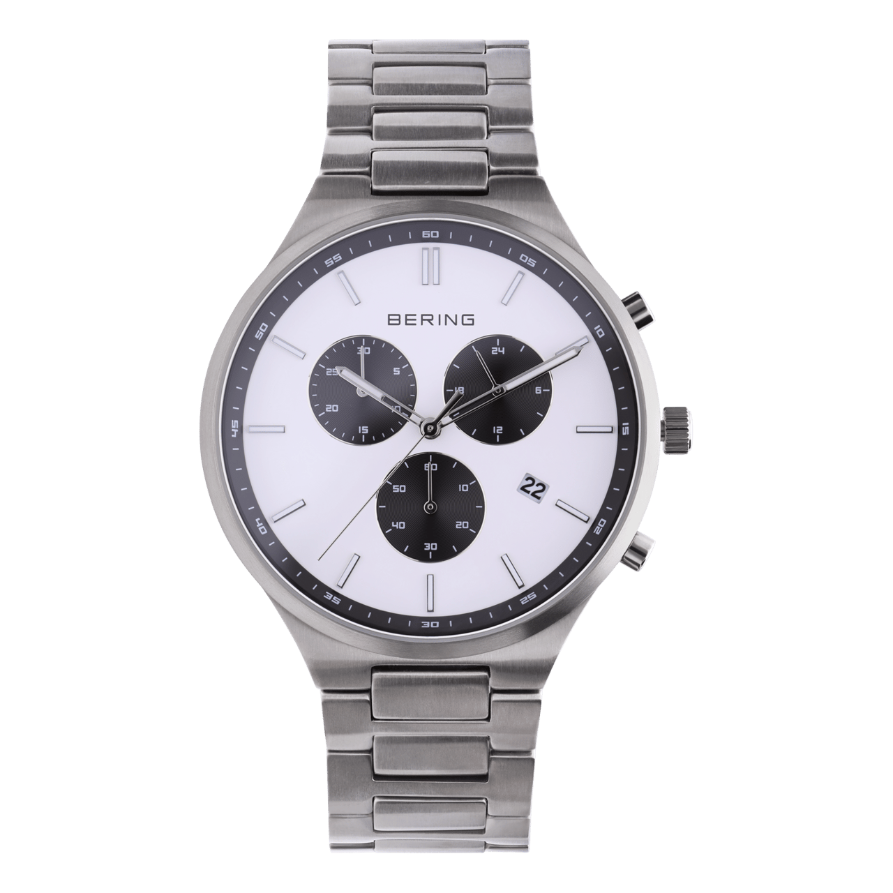 Bering horloge titanium zilver 11743-704