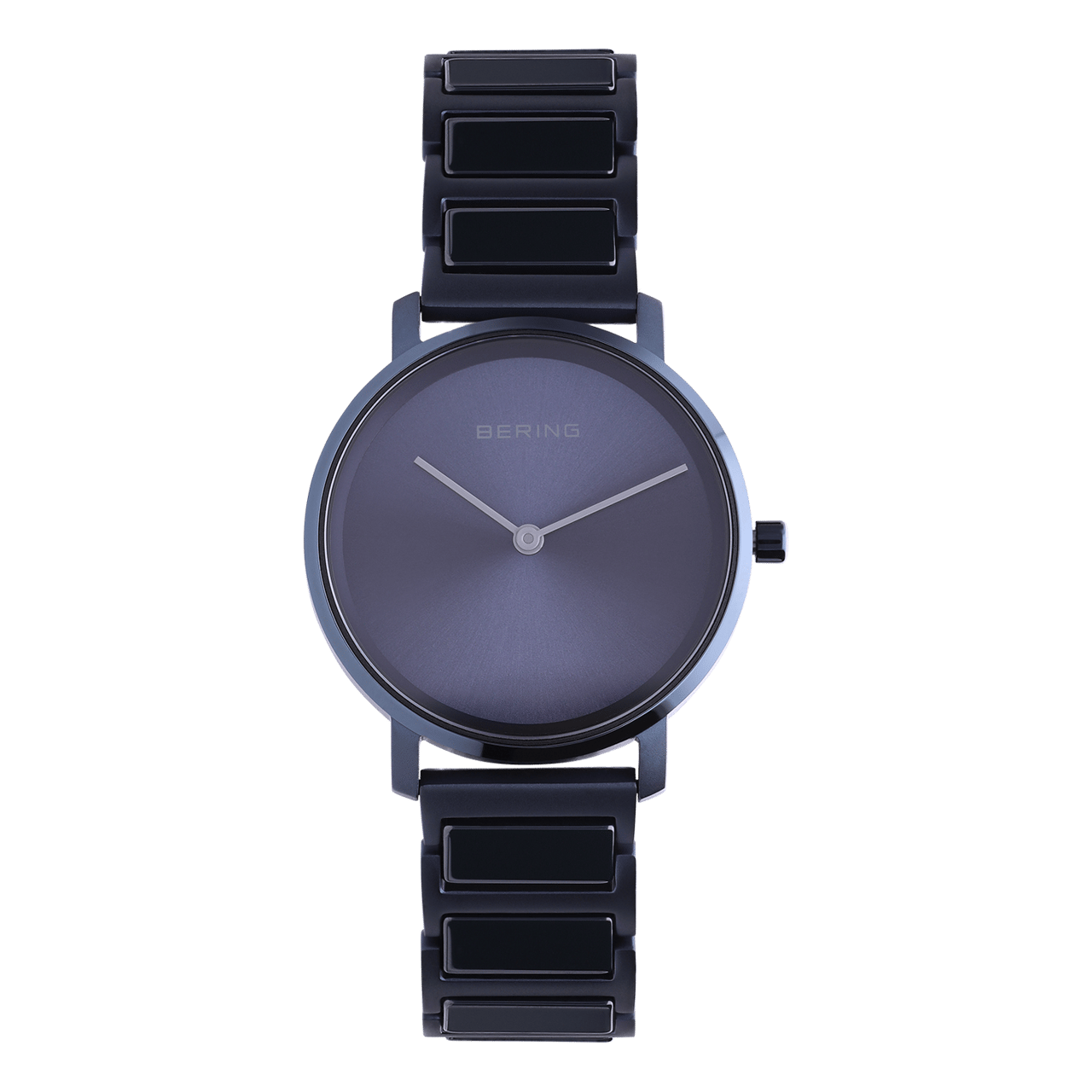 Bering horloge met stalen band blauw 18531-797