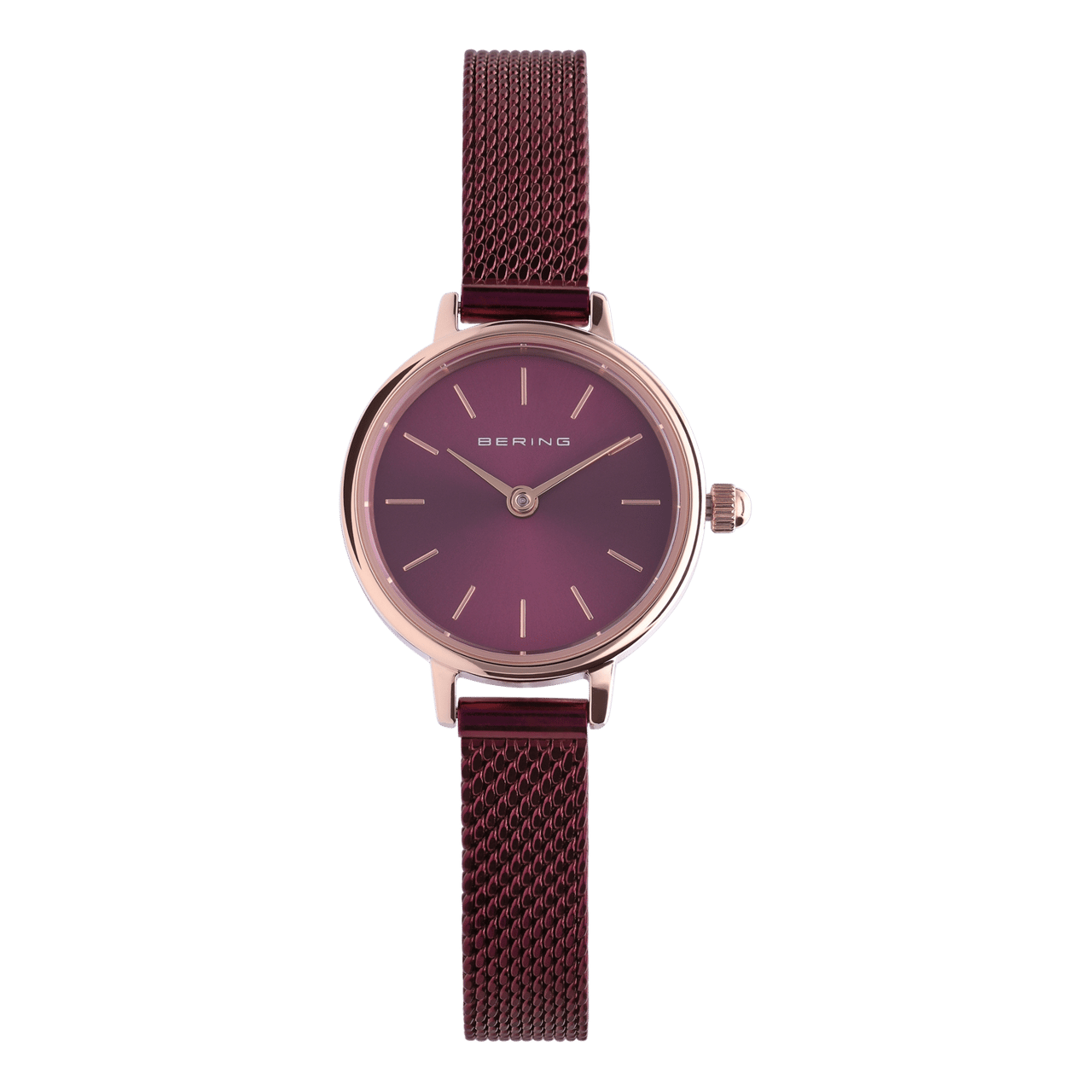 Bering Uhr mit Armband aus Mesh, Lila, 11022-969