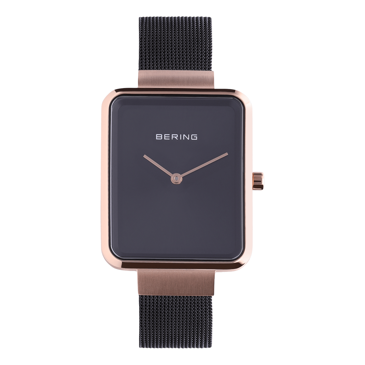 Bering Uhr mit Armband aus Mesh, Schwarz, 14528-166