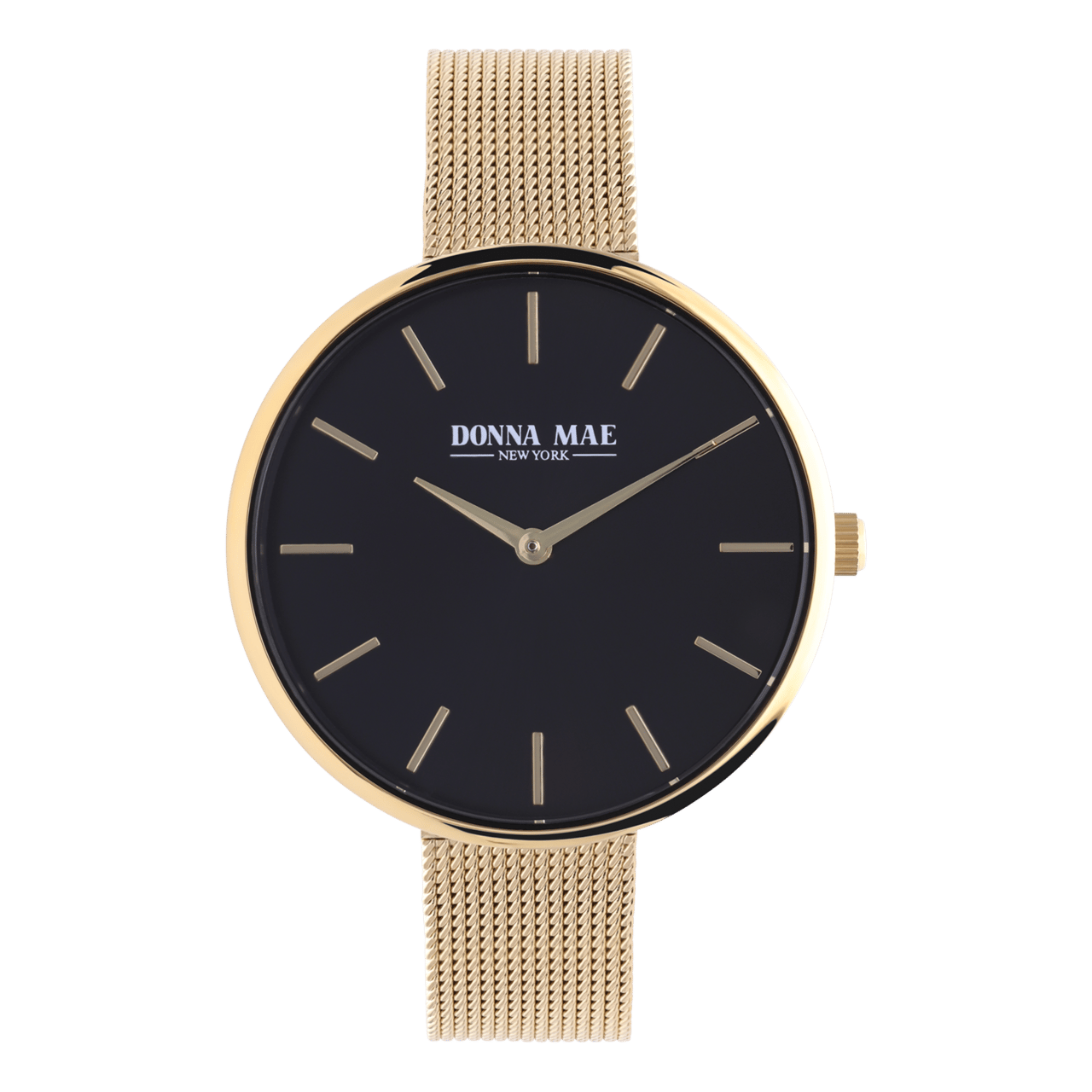 Donna Mae Uhr mit Armband aus Mesh, goldfarben