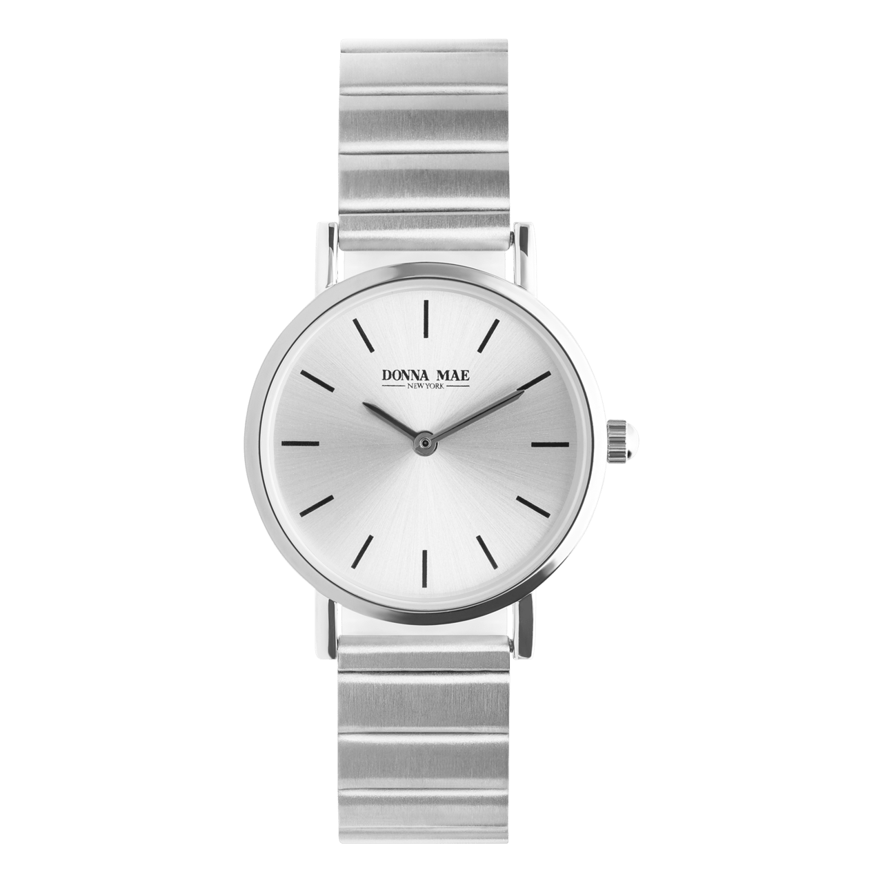 Donna Mae horloge zilverkleurig