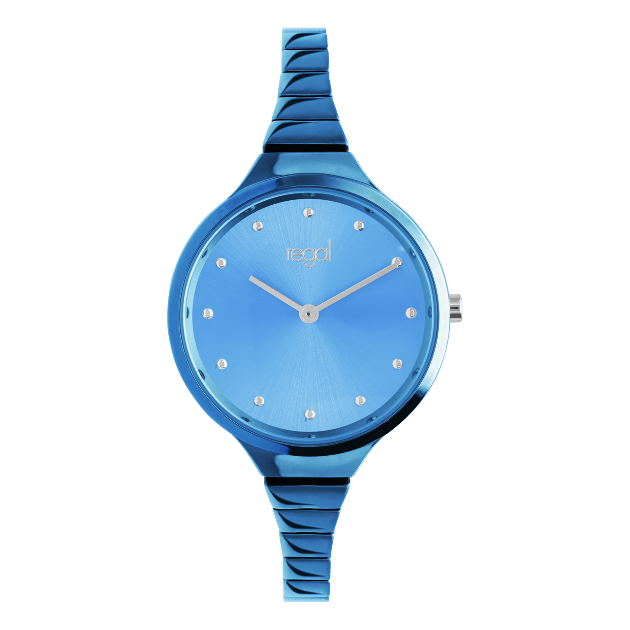 Regal Armbanduhr für Damen, blauer Alloy