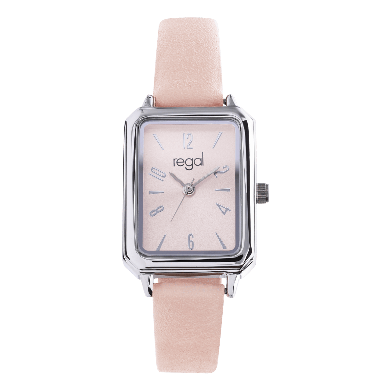 Regal Damen-Armbanduhr mit pfirsichfarbenem Armband