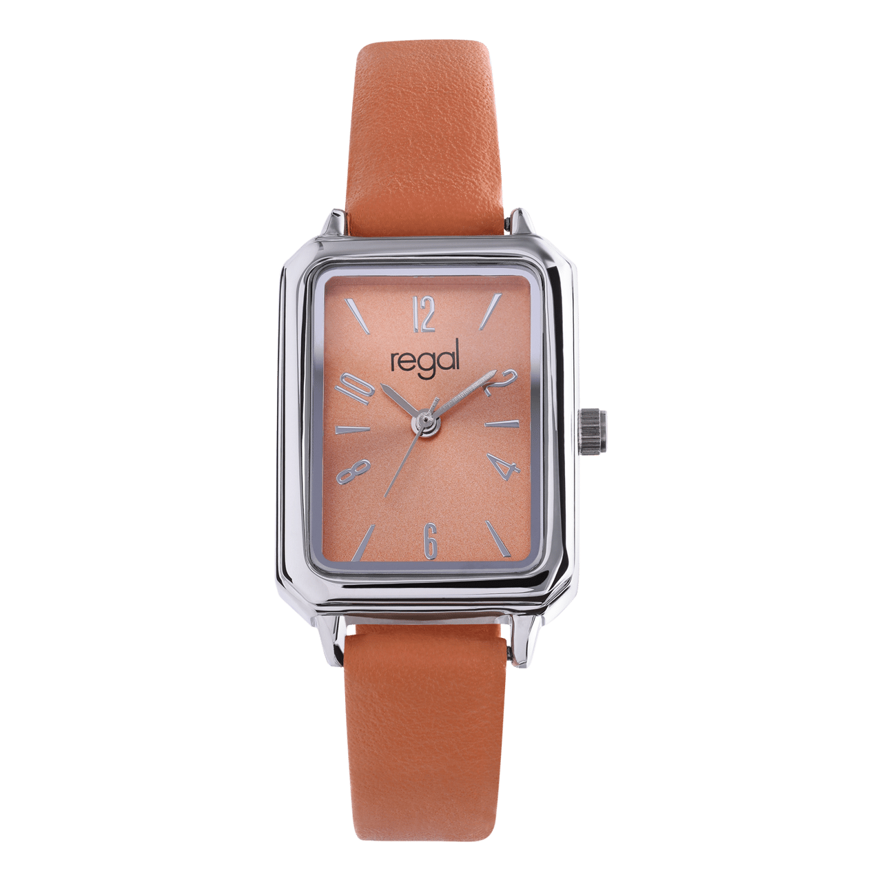 Regal Damen-Armbanduhr mit hellorangem Armband