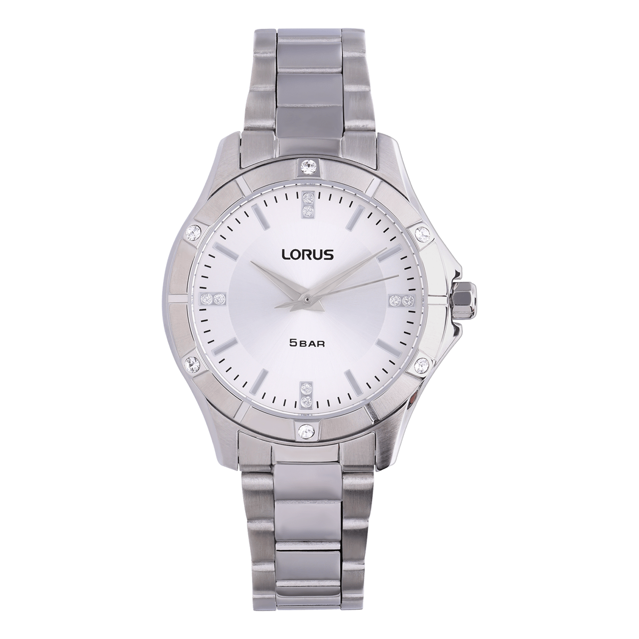 Lorus dameshorloge stainless steel zilver zirkonia RG279XX9