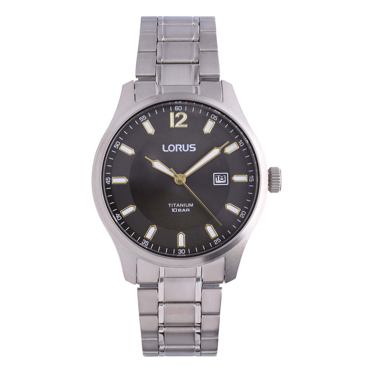 Lorus Herrenuhr, Titan, graues Zifferblatt, RH999QX9