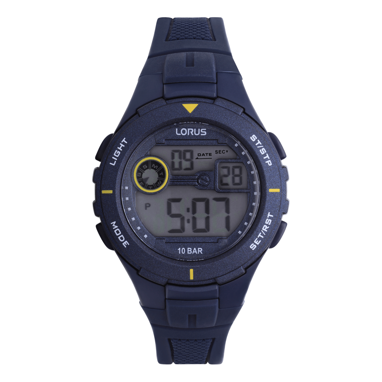 Lorus digitaal horloge silicon band blue R2383PX9