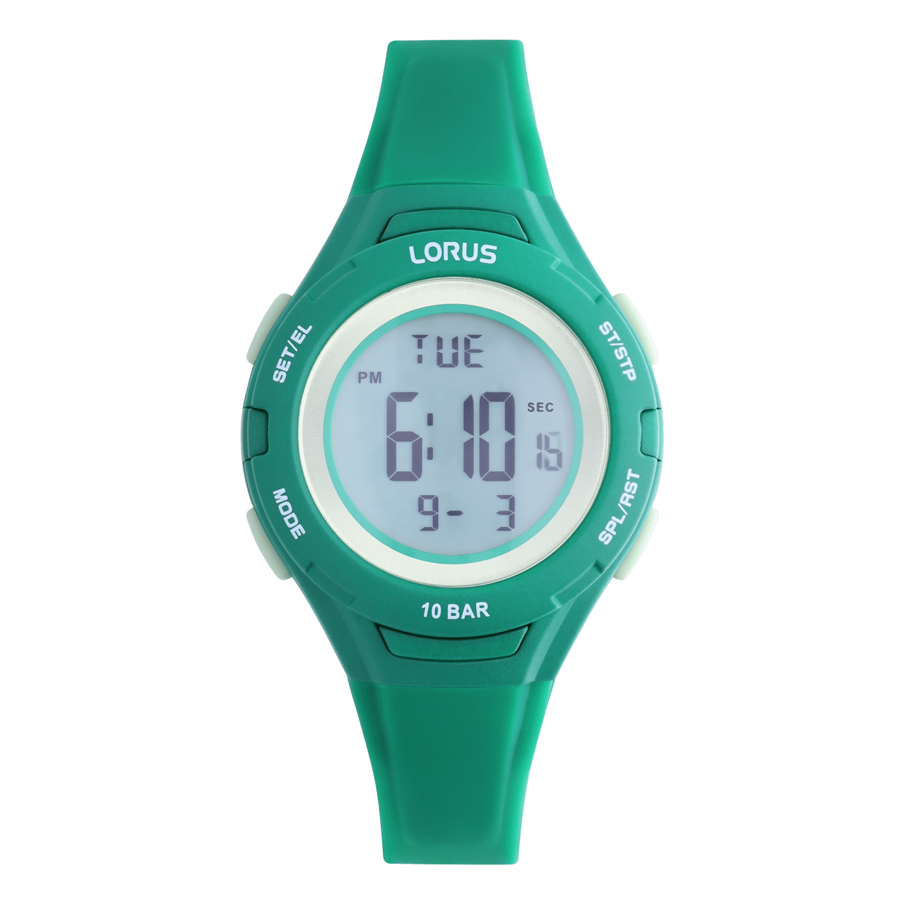 Lorus kids digitaal horloge groen R2391PX9
