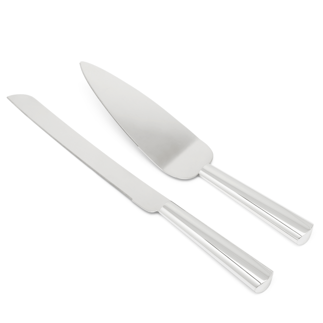 Versilbertes Tortenheber-Set, zweiteilig