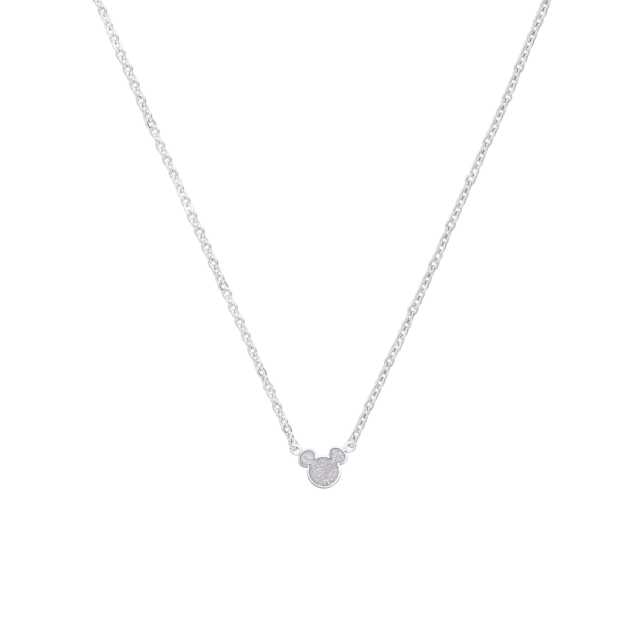 Disney stainless steel ketting Mickey Mouse met glitter