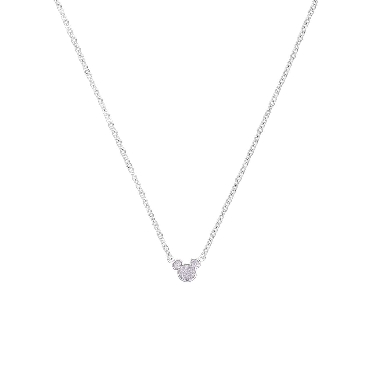 Disney stalen ketting Mickey Mouse met glitter