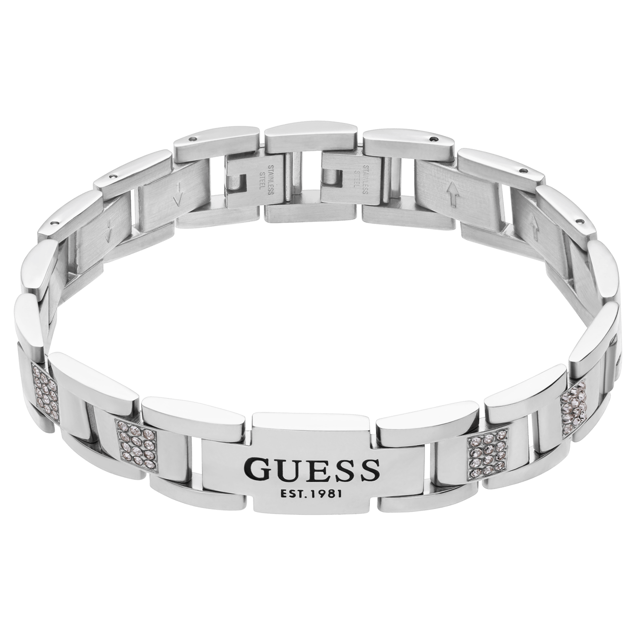 Guess Armband für Herren aus Edelstahl, FRONTIERS