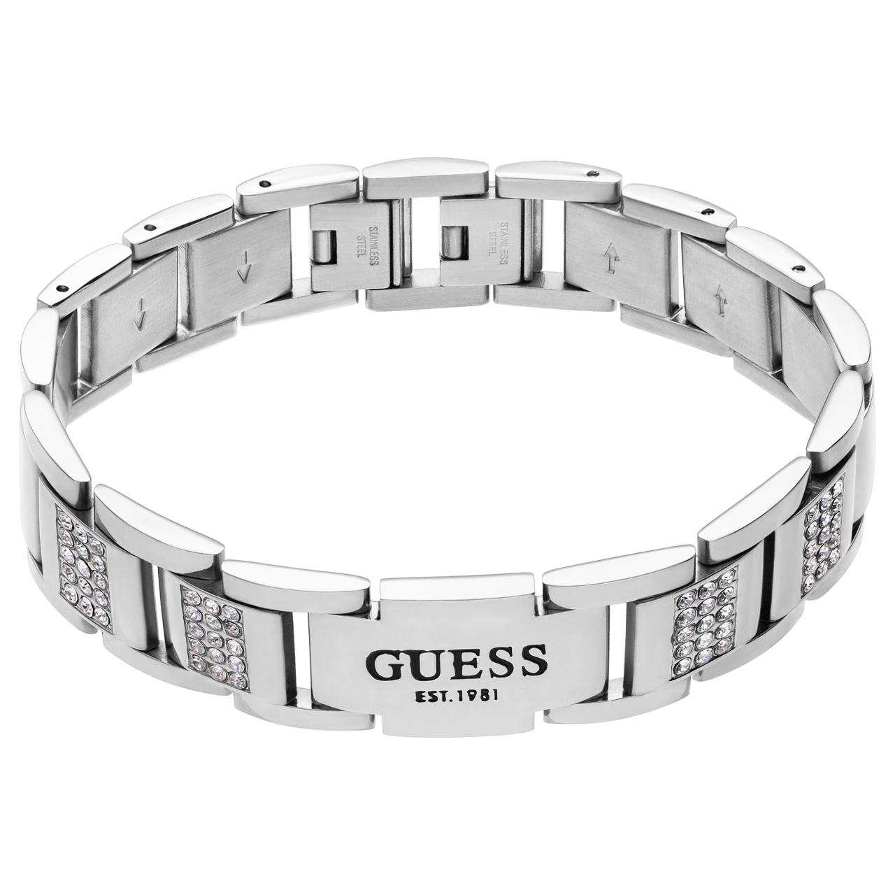 Guess Armband für Herren aus Edelstahl, FRONTIERS
