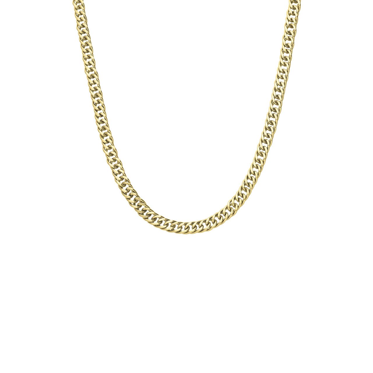 Guess heren stainless steel goldplated collier MY CHAINS