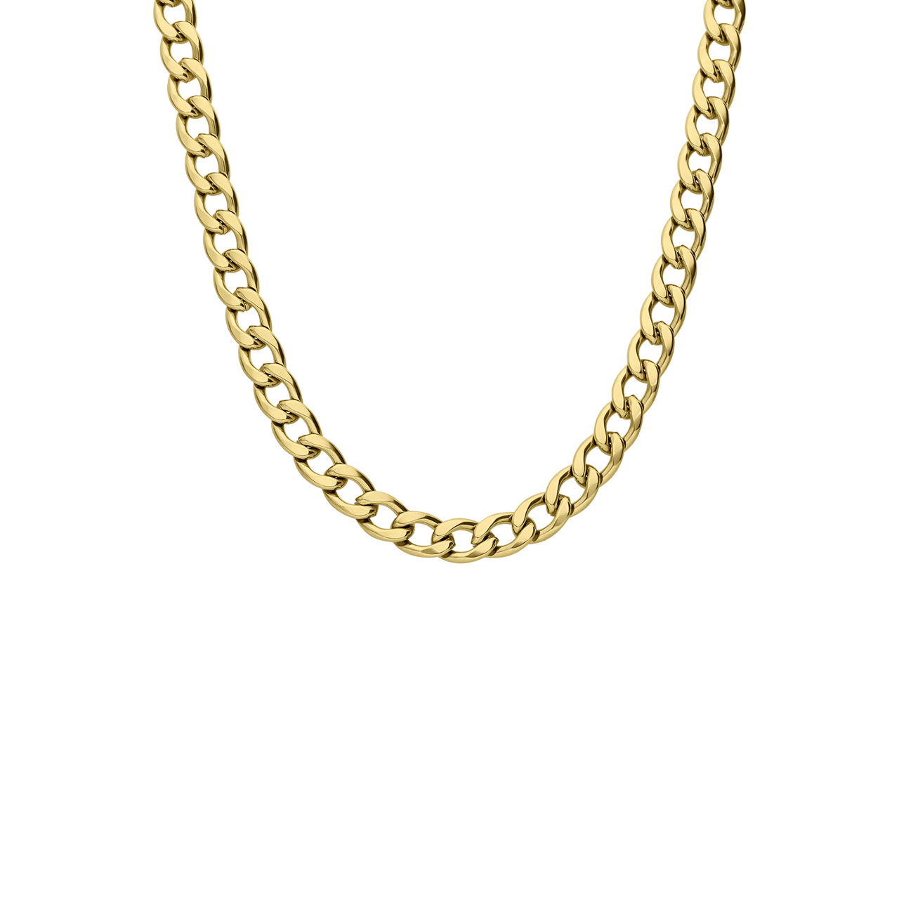 Guess Halskette für Herren aus Edelstahl, vergoldet, MY CHAINS