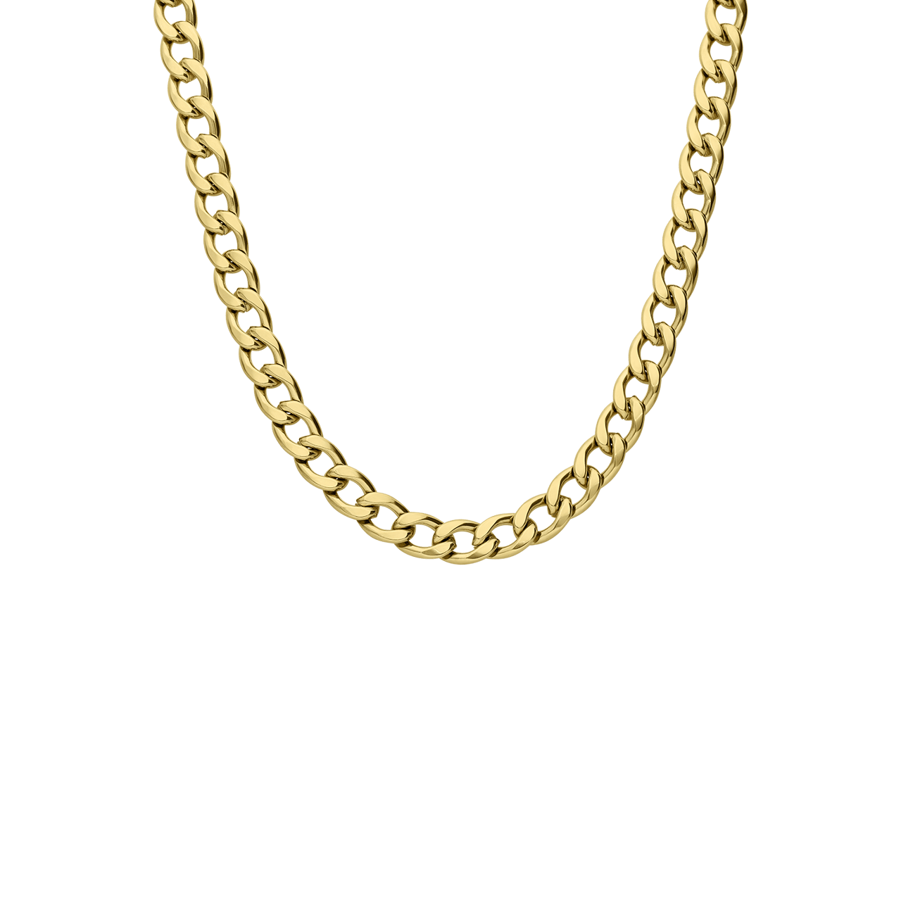 Guess heren stainless steel goldplated collier MY CHAINS