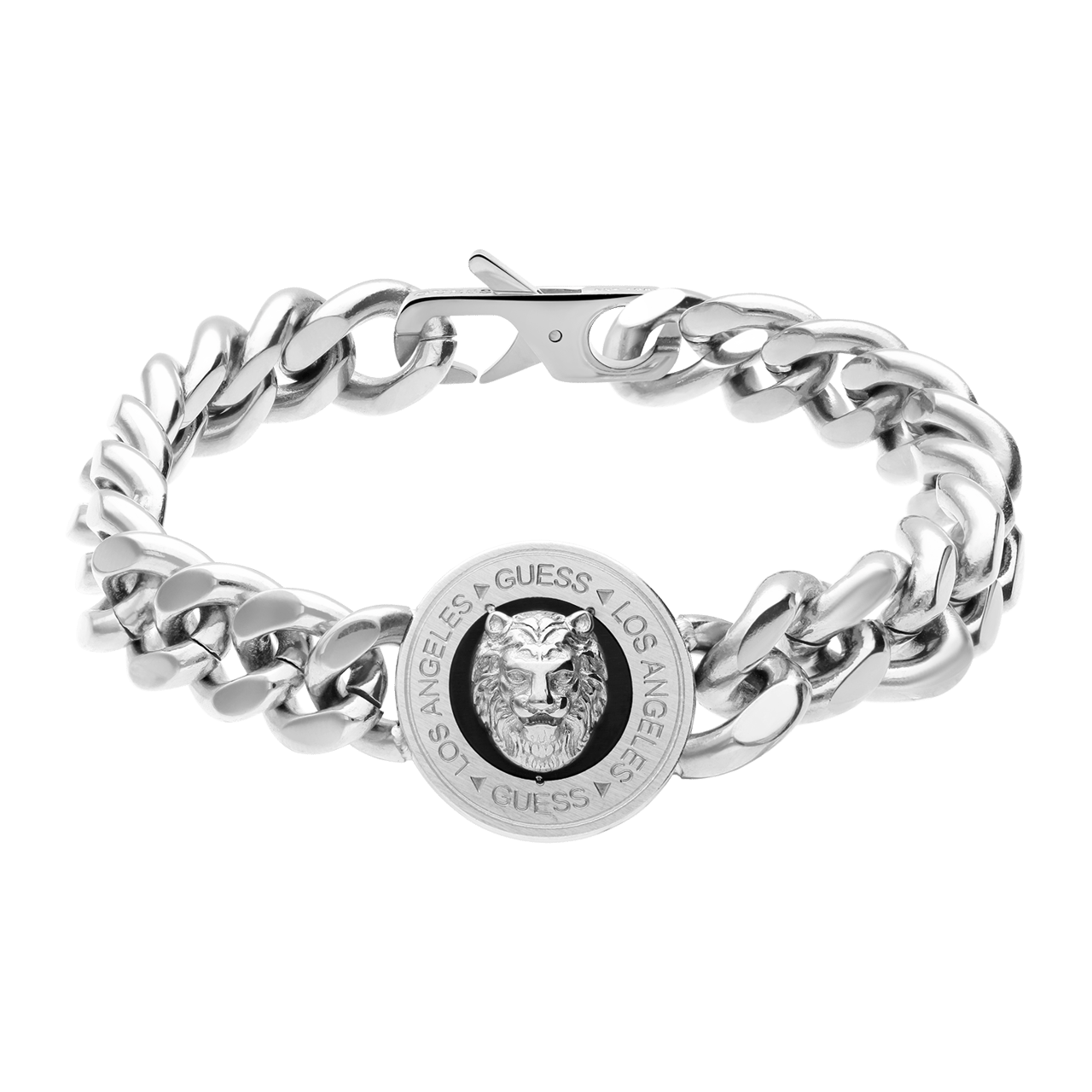 Guess Armband für Herren aus Edelstahl, LION KING